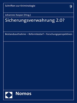 cover image of Sicherungsverwahrung 2.0?
